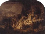 St.John the Baptist Preaching REMBRANDT Harmenszoon van Rijn